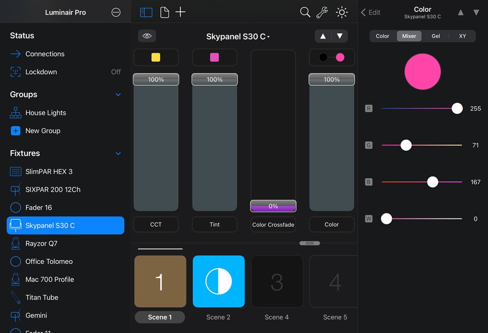 Luminair App AIR2DMX WLAN DMX Interface